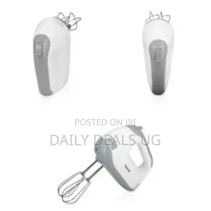 Saachi 7-Speed Hand Mixer Egg Beater - White