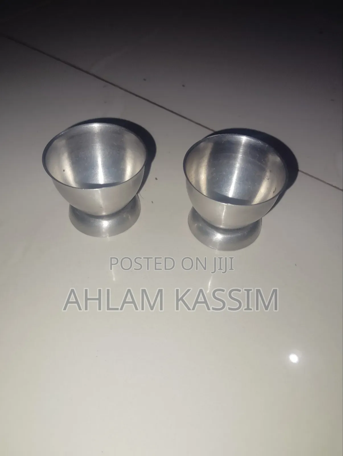 Pair of Half Boiled Egg Cup Holder Trays