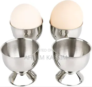 Pair of Half Boiled Egg Cup Holder Trays