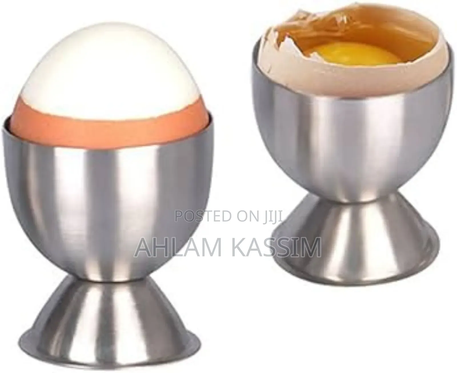 Pair of Half Boiled Egg Cup Holder Trays