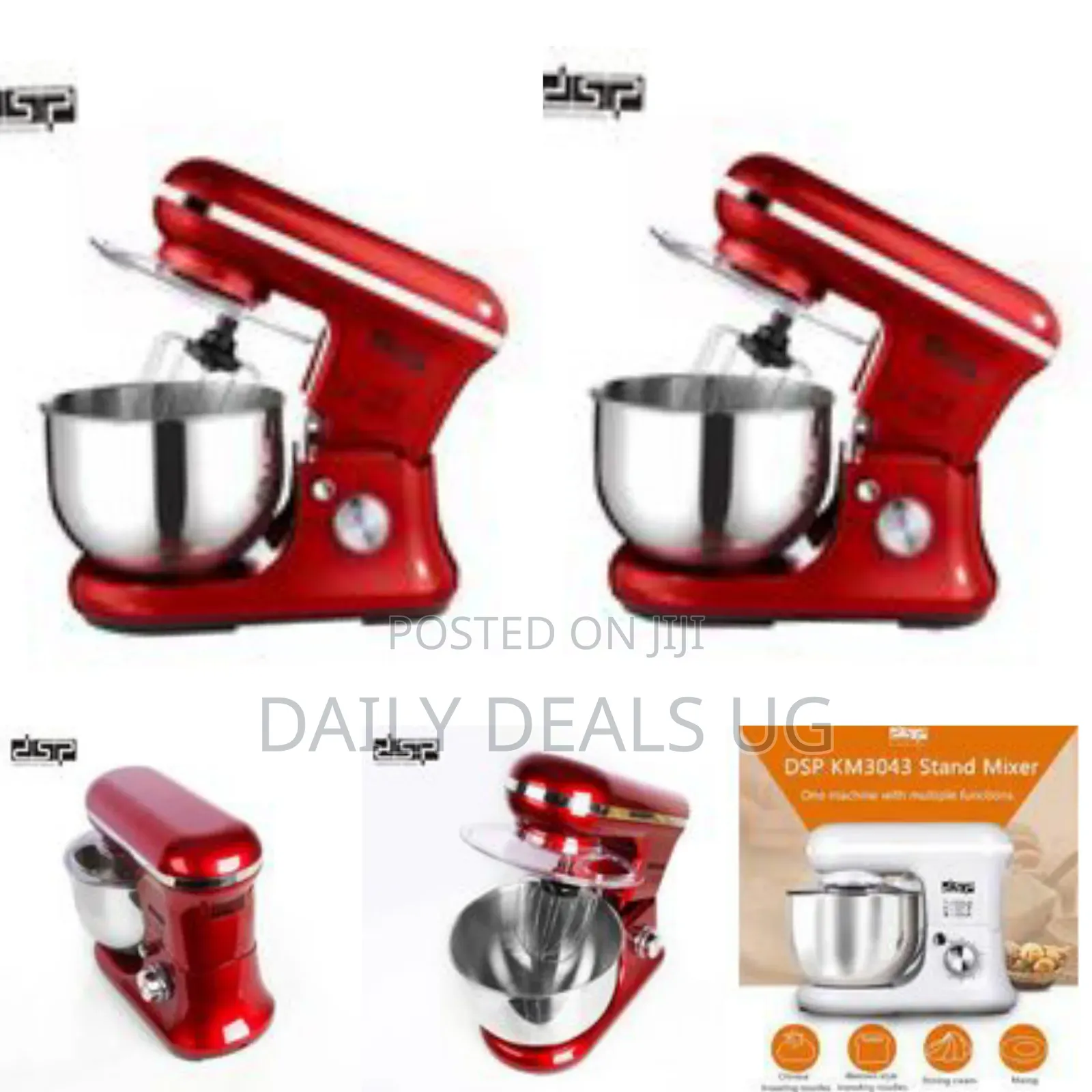 DSP 1200w 5.5l Stand Mixer 6 Speed Adjustment Lifting Design