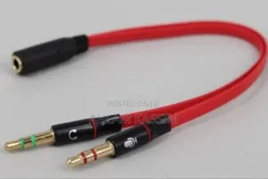 Speaker and Microphone Audio Merger Splitter Cable