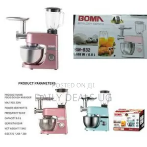 Boma 6litre 5 in 1 Stand Mixer 16000w Tilt-Head Multifunctional