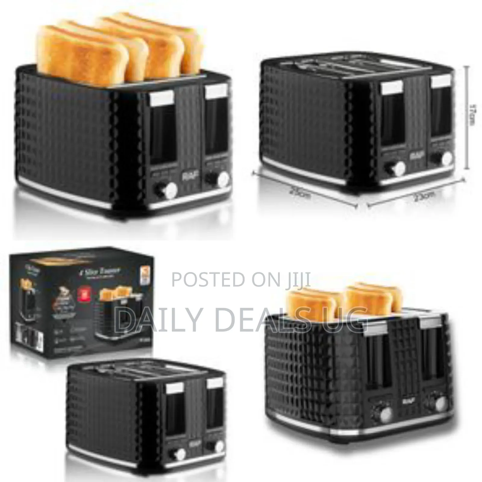 Raf Household 4 Slice Bread Toaster Strong Power Multifunction Toaste