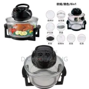 20litre - 8 in 1 Glass Turbo Convection Halogen Oven, Oil-Free