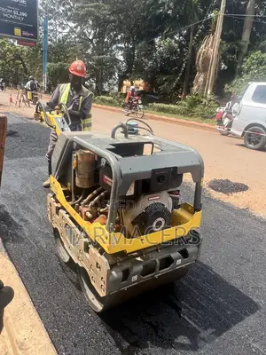 Road Asphalt Laying