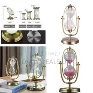 24*12cm Transparent 360° Flipping Sand Clock Timer Vintage Sand Watch