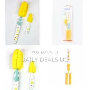 2 Pieces Sponge Washing Brush Rotation Set Baby Pacifier Cup, Feeding