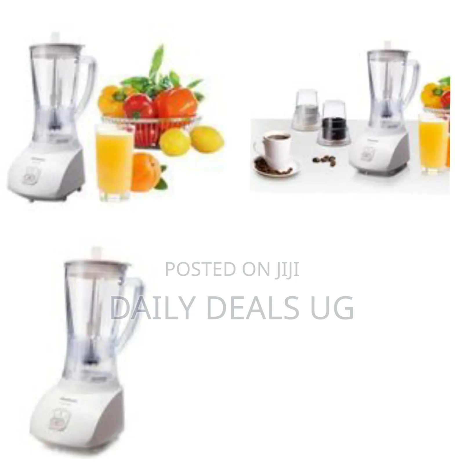2 in 1 Panasonic Blender, 1 Litre - White