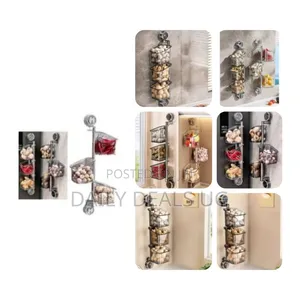 Suction Cup Rotating Organiser Shelf 3tier Kitchen Storage Basket Wall