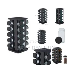 Countertop Carousel, Rotatable Spice Rack Stainless Steel