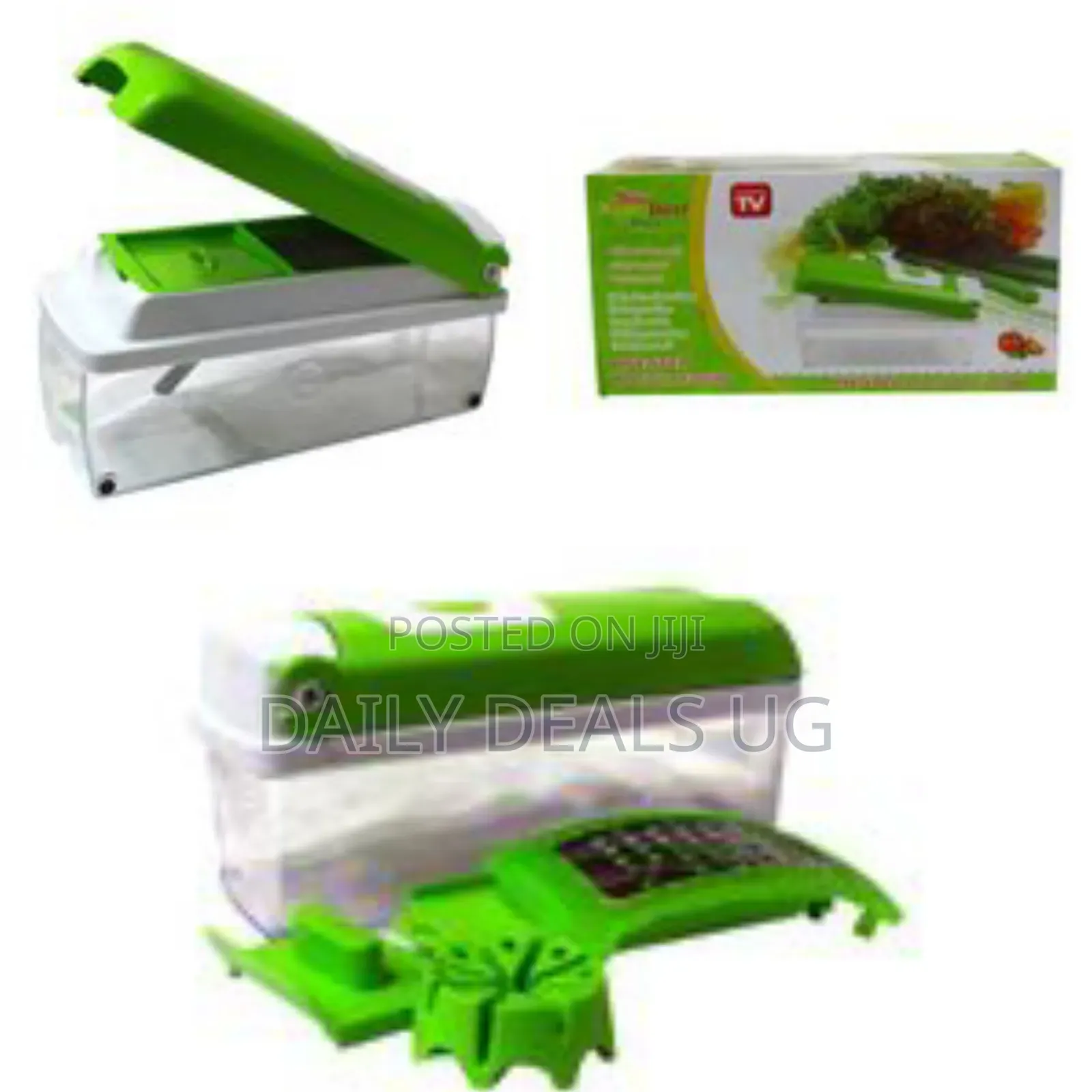 Nicer Dicer Vegetable Cutter/Chopper/Slicer/Grater– Green