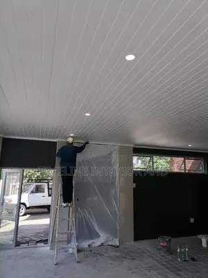 Modern PVC Ceiling Installation With Led Spotlights