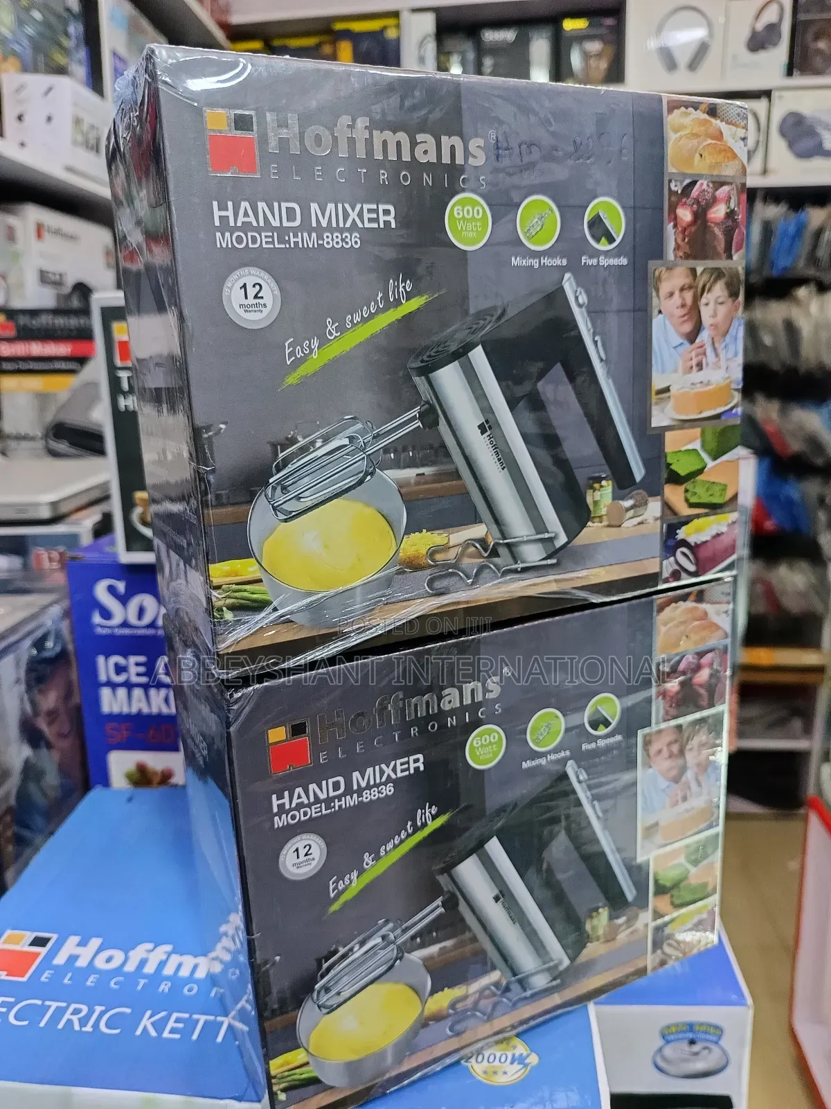 Hoffmans Electronics Hand Mixer, Model Hm-8836.