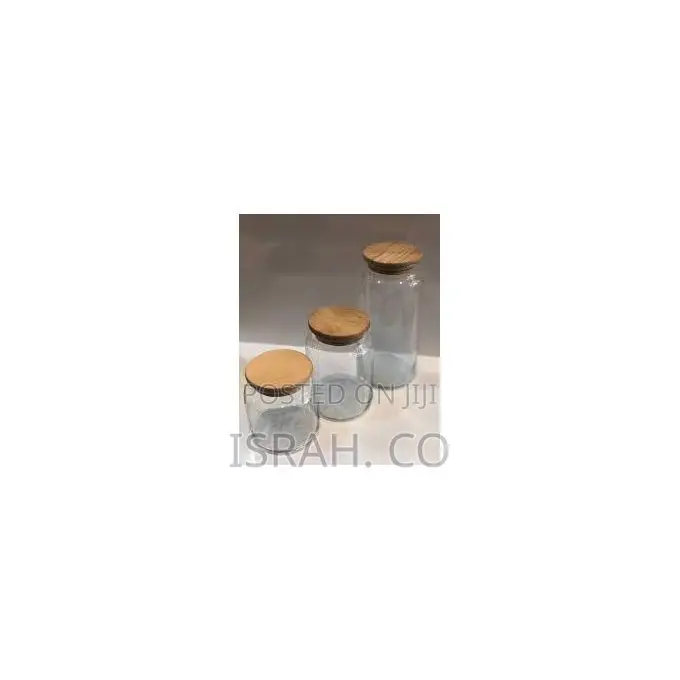 Storage Jars With Bamboo Lids