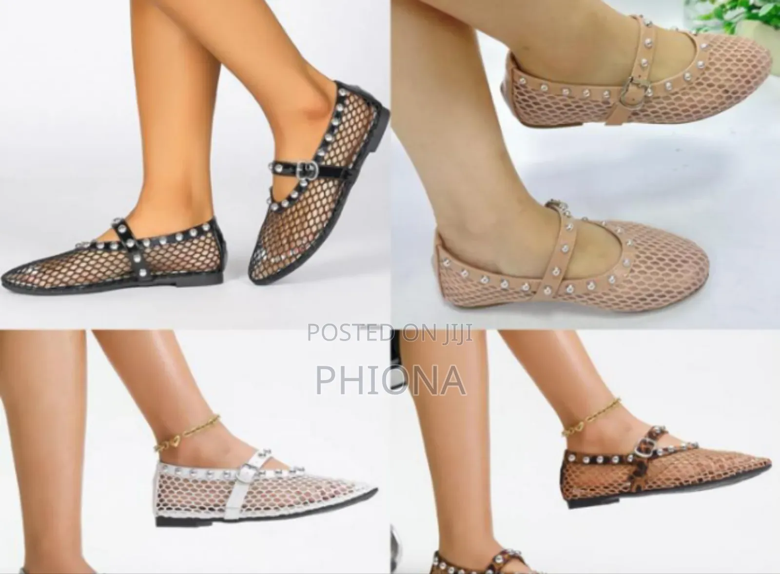 Netted Flat Pumps