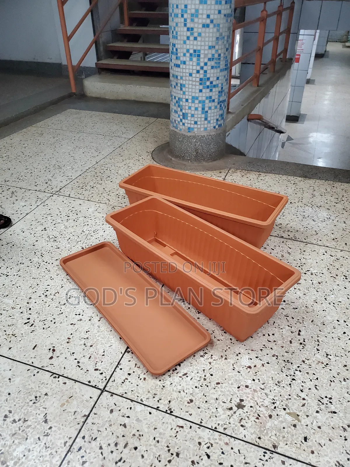 Plant Indoor/Outdoor Rectangular Plastic Flower Pots