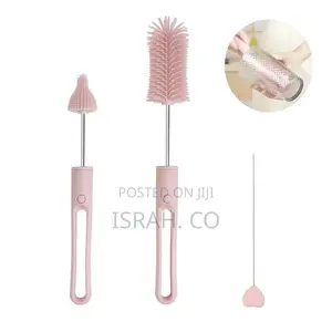 Silicone Bottle Cleaner Brush, 3 Piece Set