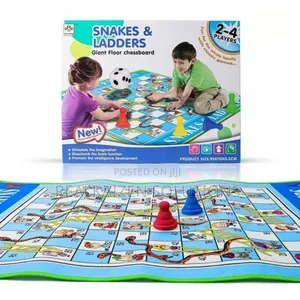 Giant Snakes and Ladders Game Play Mat 92x70cm