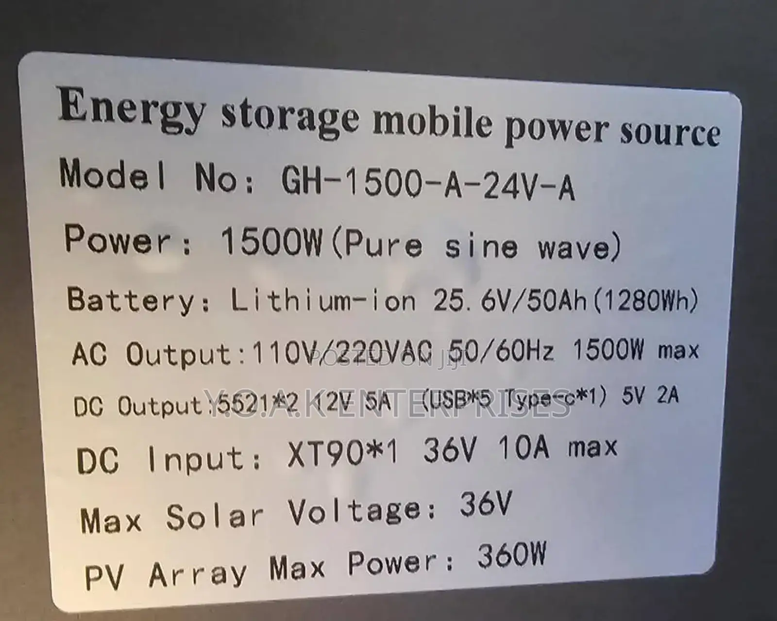 Portable Power Station 1200w