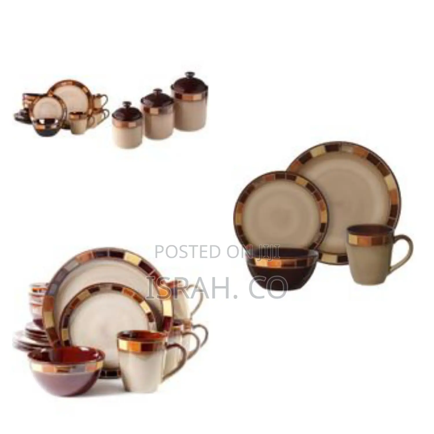 Dinner Set 16pcs of Checkered Dinner Set