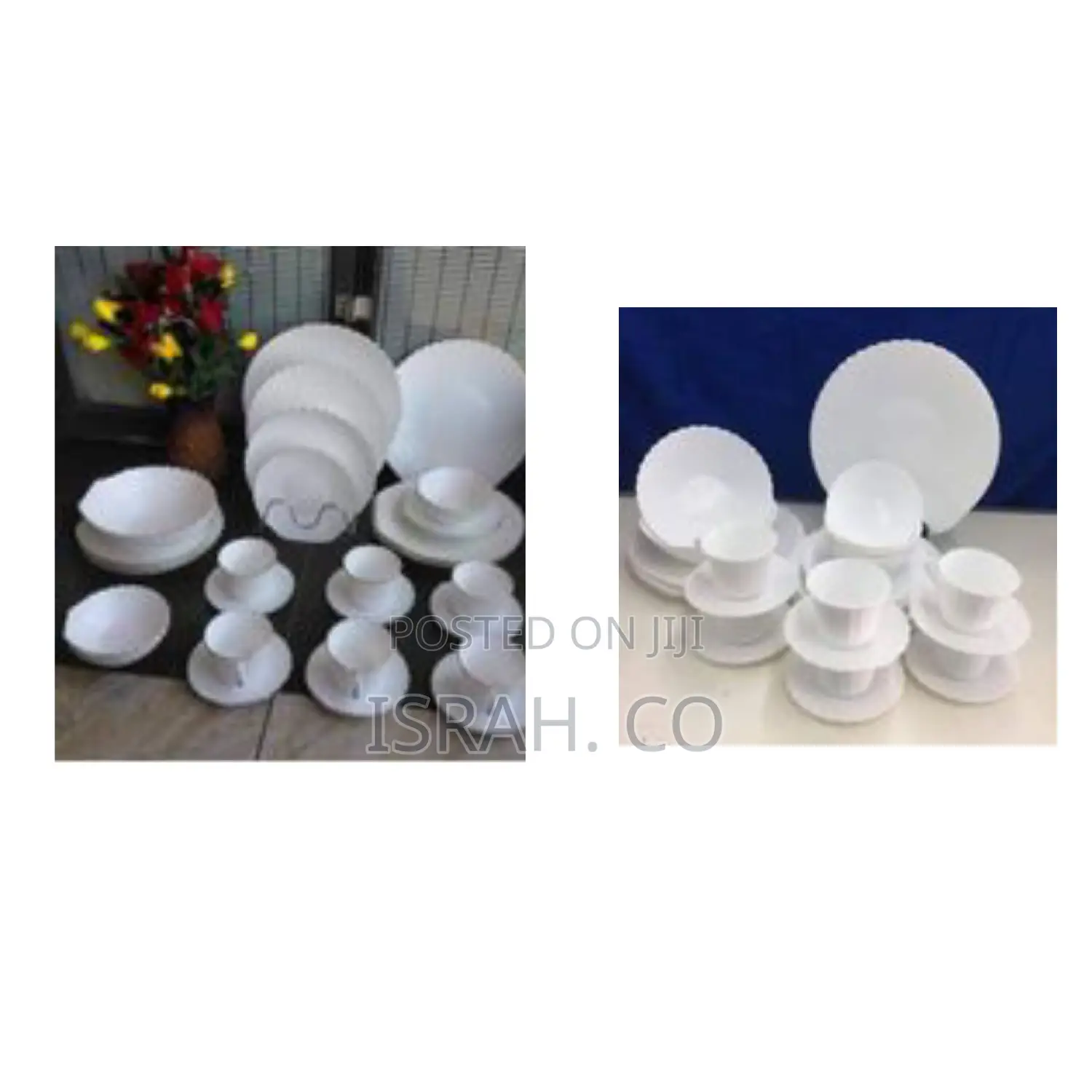 Plain White Dinner Set 26pcs