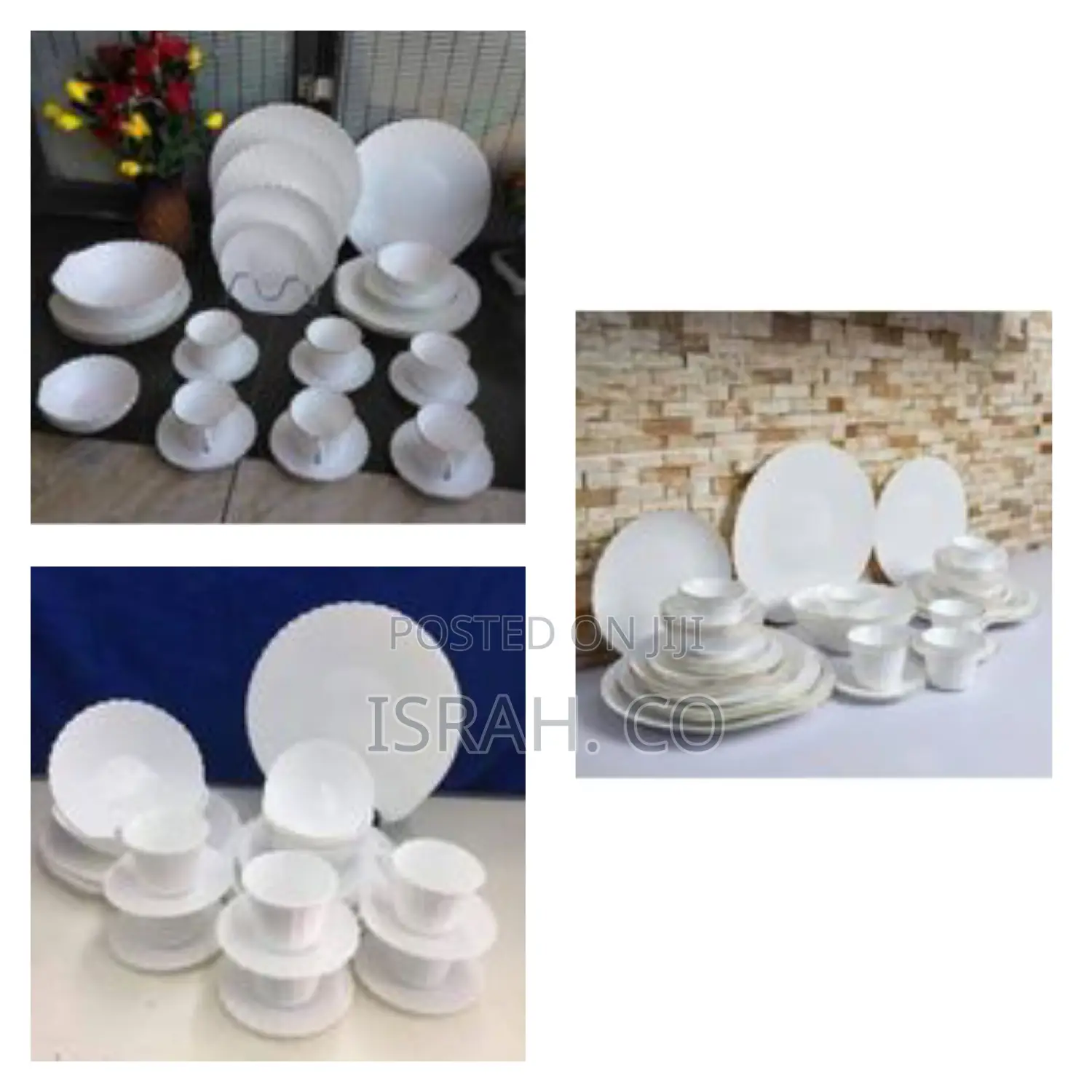 Plain White Dinner Set 26pcs