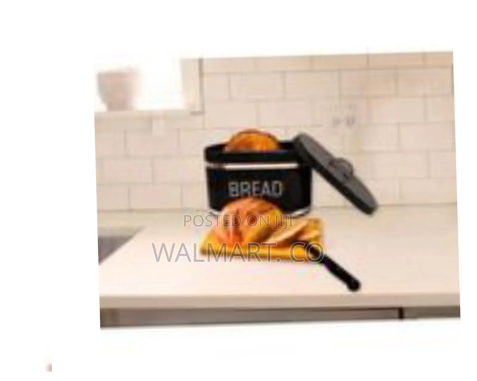 Oval 4 Piece Stainless Steel Bread Bin