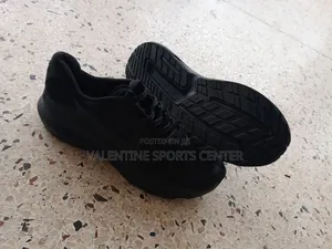Plain Black Colour Nike Jogging Shoes Original Material