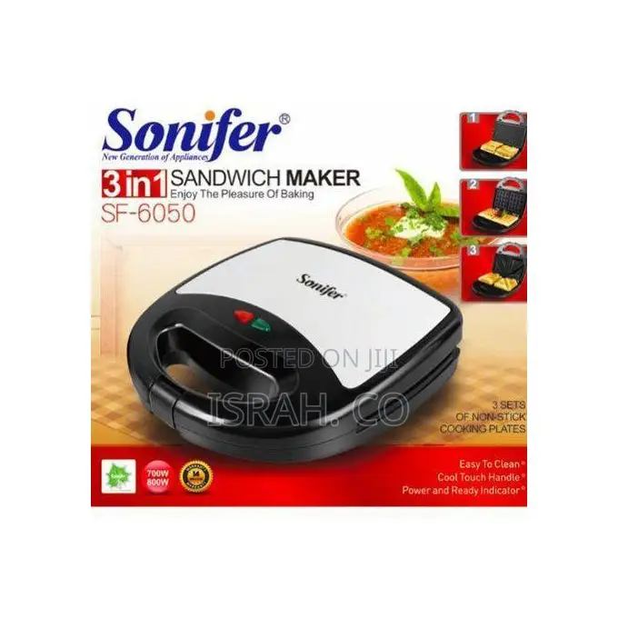 Detachable Plates for Waffle Sandwich Maker Grill 3 in 1