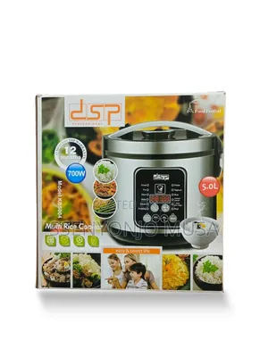 DSP 5.0l Multifunctional Rice Cooker – 12 Programs, 700w, Stainless.