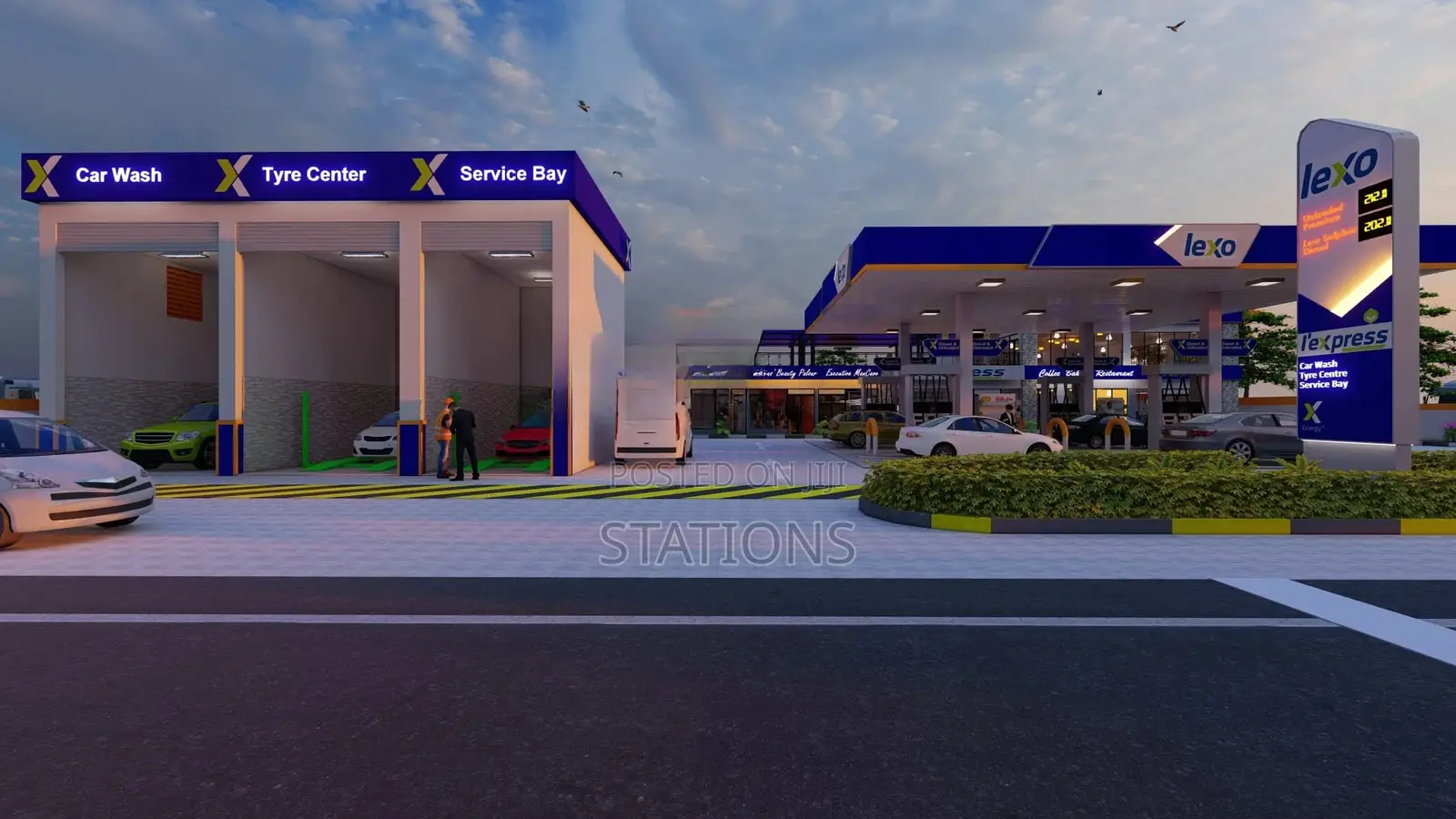 Fuel Station Architectural Plans