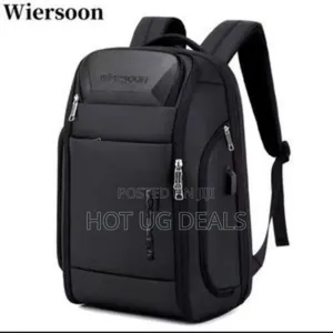 Wiersoon High Quality Original Laptop Bag Backpack Black Antitheft