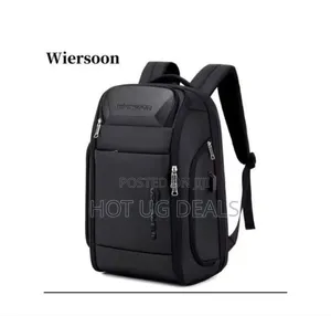 Wiersoon High Quality Original Laptop Bag Backpack Black Antitheft