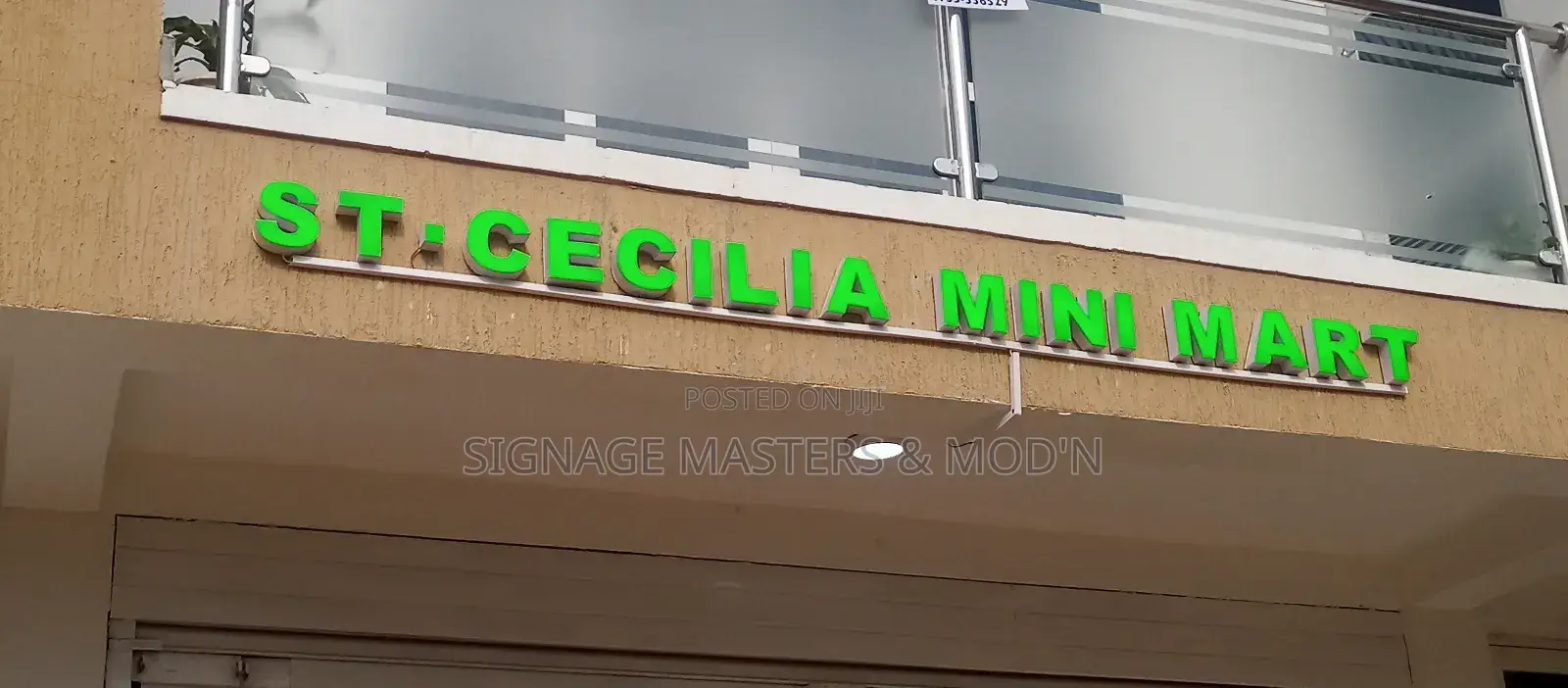 Green Mini Mart Signage