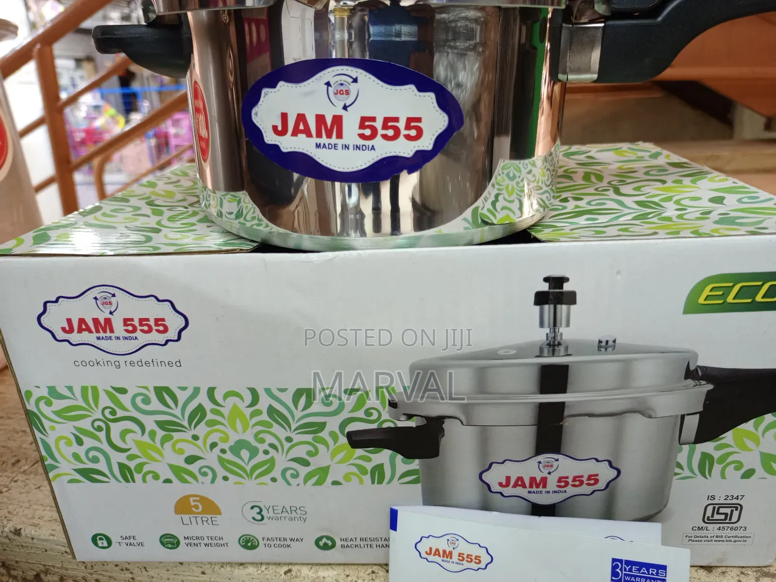 5 Litter Jam 555 Indian Pressure Cooker
