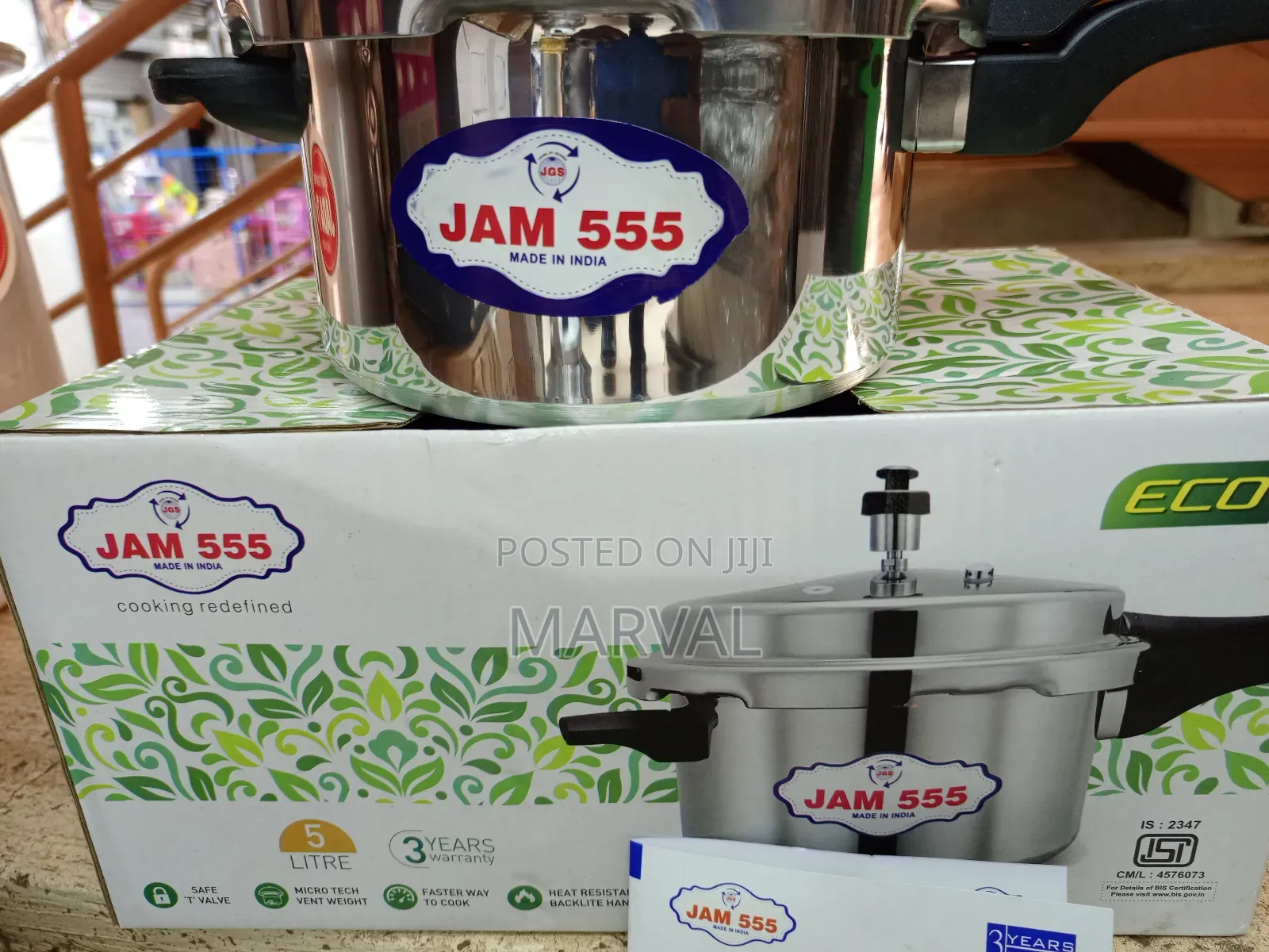 5 Litter Jam 555 Indian Pressure Cooker