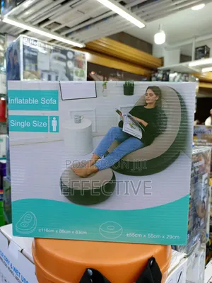 Single-size Inflatable Sofa With A Footrest