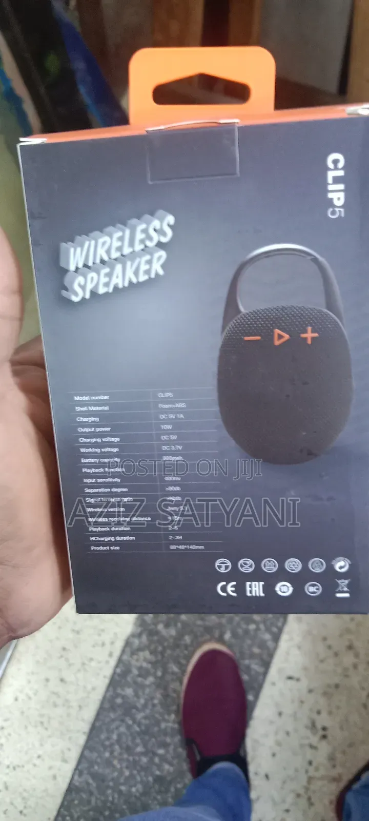 Copy JBL Clip 5 Generic Small Portable Bluetooth Speaker Waterproof