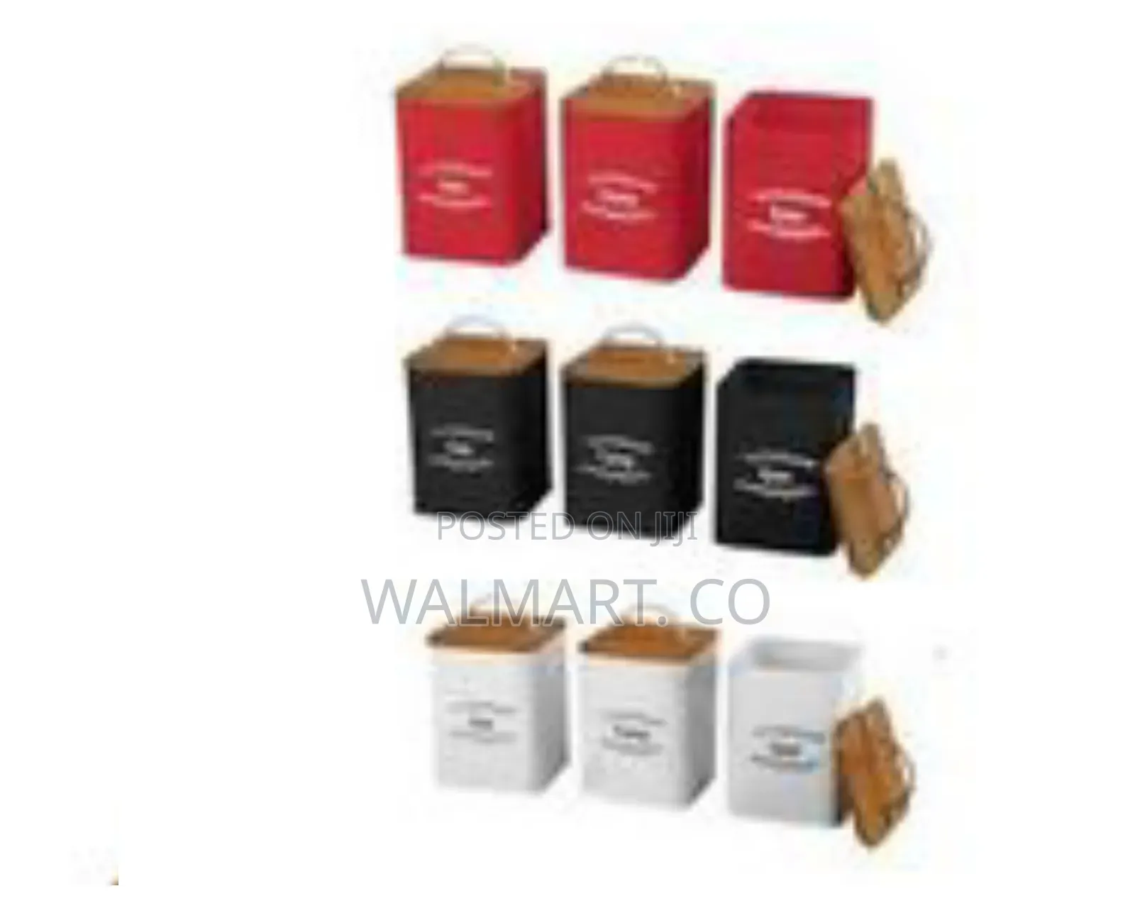 Square Tea Sugar Coffee Ceramic Set