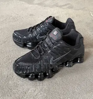 Nike Shox Tl Sneakers In Triple Black Color Way