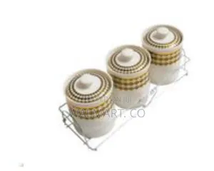 Ceramic Jars for Kitchen Storage With Ceramic Air Tight Lids