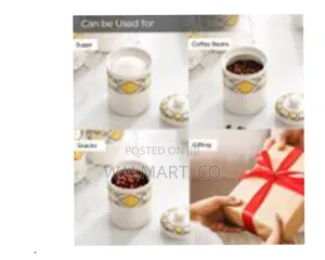 Ceramic Jars for Kitchen Storage With Ceramic Air Tight Lids