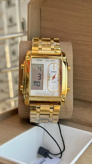 Golden Strapped Men's Original Kamri Wrist Time Piece at 20% Discount