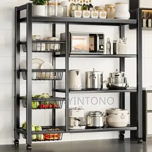 Strong Metallic Kitchen Rack Organizer