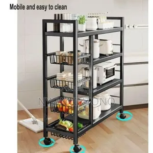 Strong Metallic Kitchen Rack Organizer