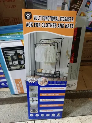 Multi Functional Storage Rack For Clothes And Hats.