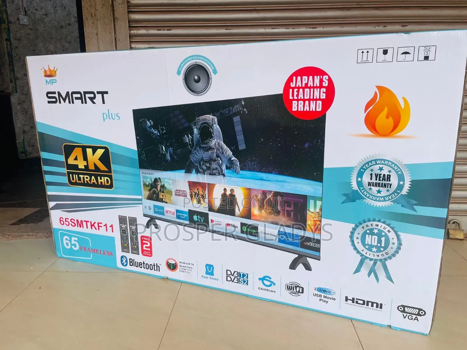 65 Smart Plus Smart Android Digital Flat Screen Flameless