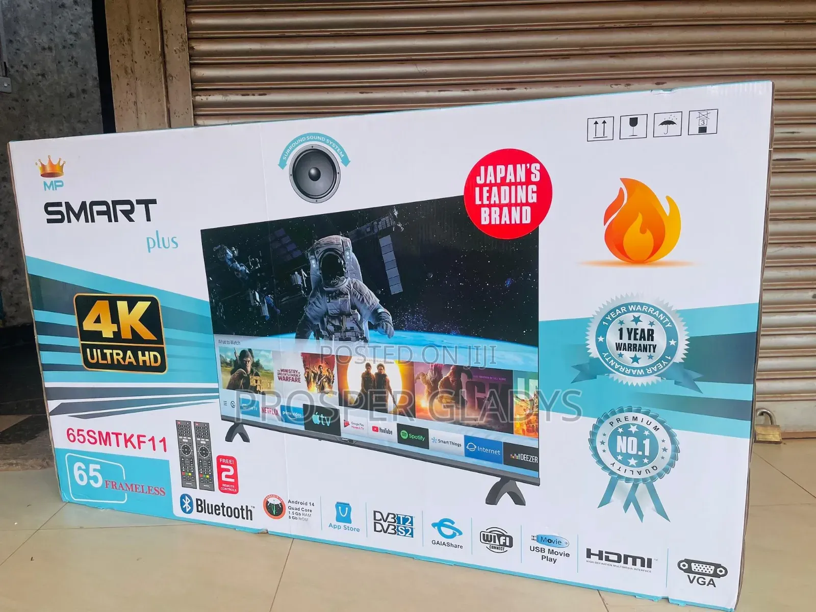 65 Smart Plus Smart Android Digital Flat Screen Flameless