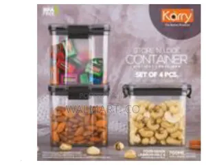 700ml 4 Piece Plastic Storage Box